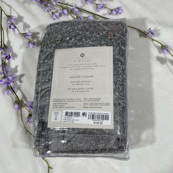 NWT [ 1 Euro ] Quilted Sham for Hotel Collection‎ Classic Embossed Jacquard - Picture 2 of 12